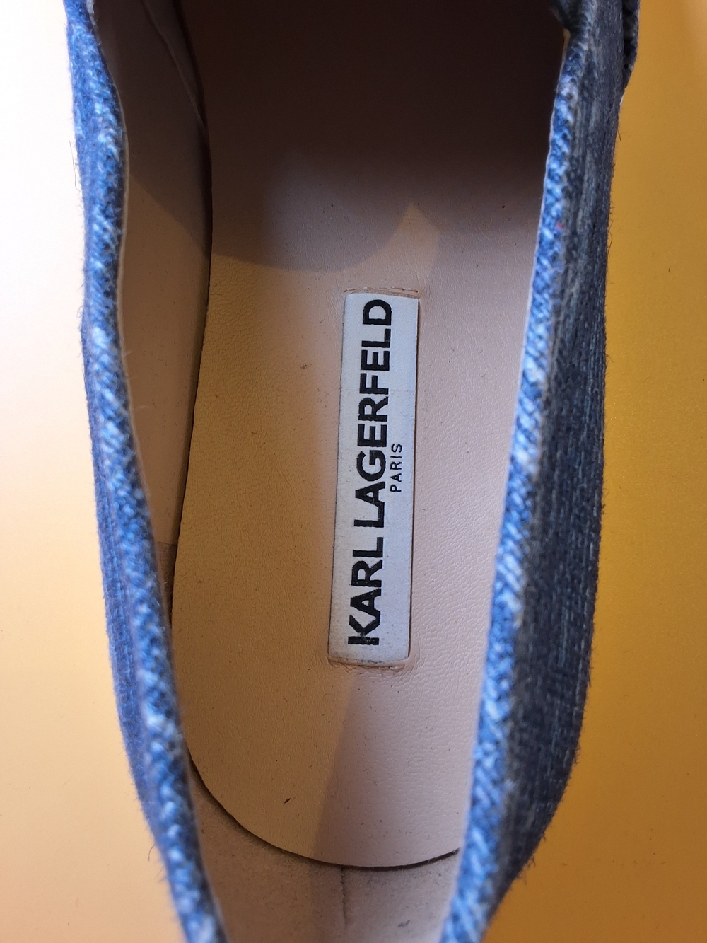 Karl Lagerfeld Denim Slip-On Loafers - Blue - Picture 3 of 11